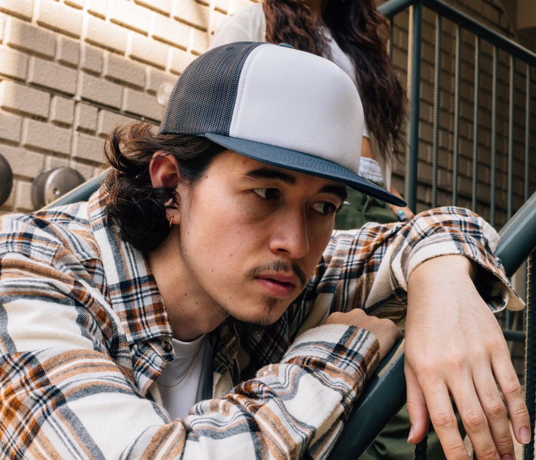 FLEXFIT Foam Trucker with White Front