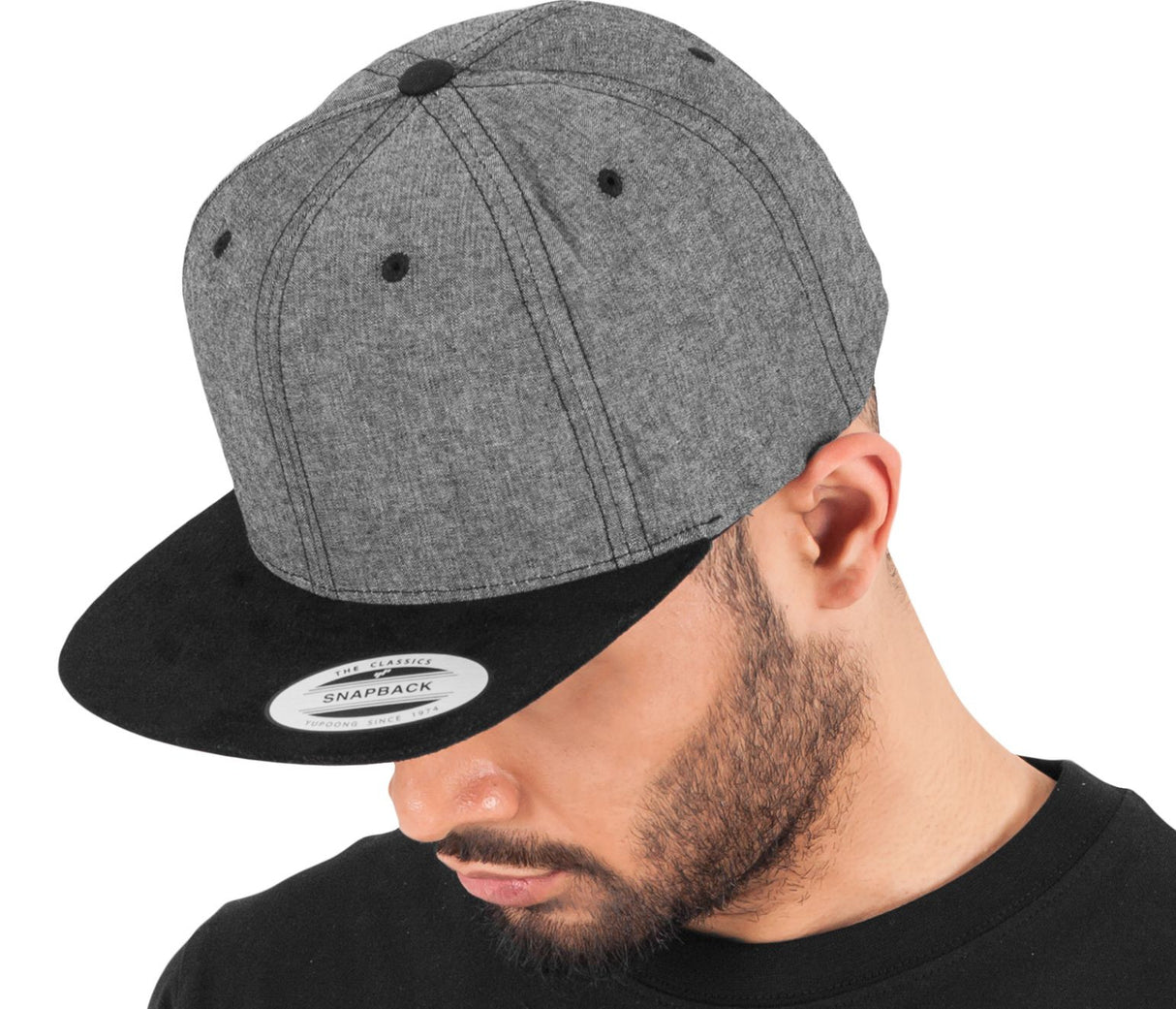 CHAMBRAY SUEDE SNAPBACK