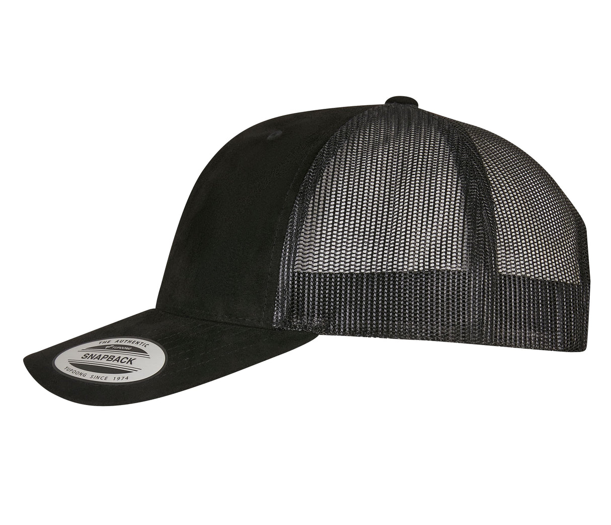 FLEXFIT SUEDE LEATHER TRUCKER CAP