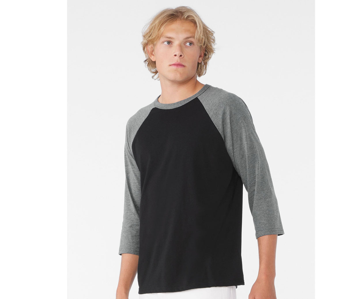 BELLA + CANVAS Unisex 3/4 Sleeve Baseball Tee