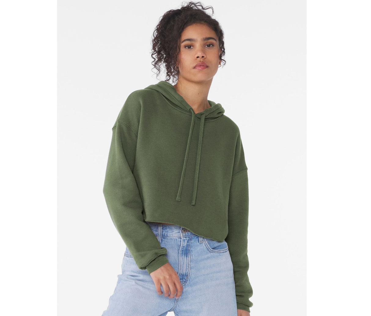 BELLA + CANVAS Women's Cropped Fleece Hoodie