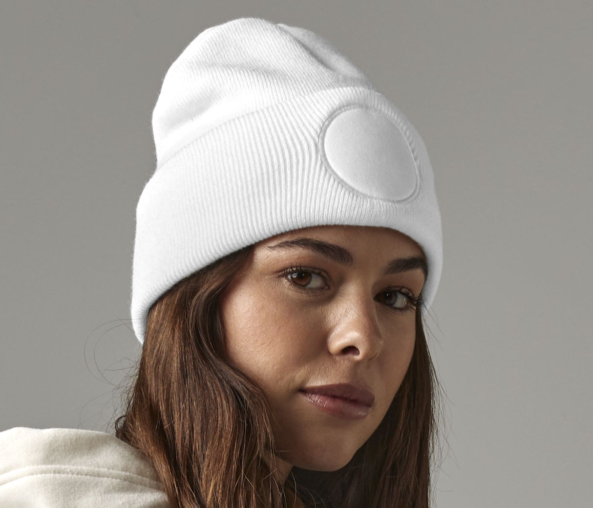BEECHFIELD CIRCULAR PATCH BEANIE
