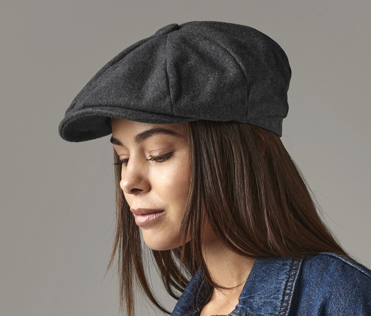 BEECHFIELD MELTON WOOL BAKER BOY CAP