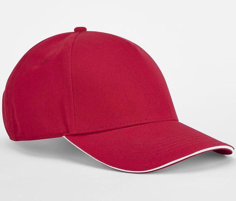 BEECHFIELD EARTHAWARE® CLASSIC ORGANIC COTTON 5 PANEL CAP - SANDWICH PEAK