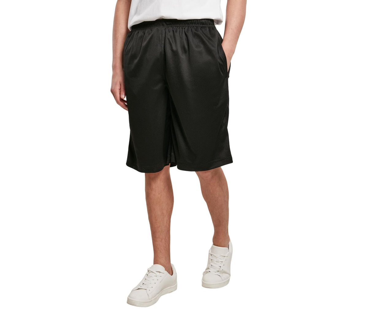 BUILD YOUR BRAND MESH SHORTS