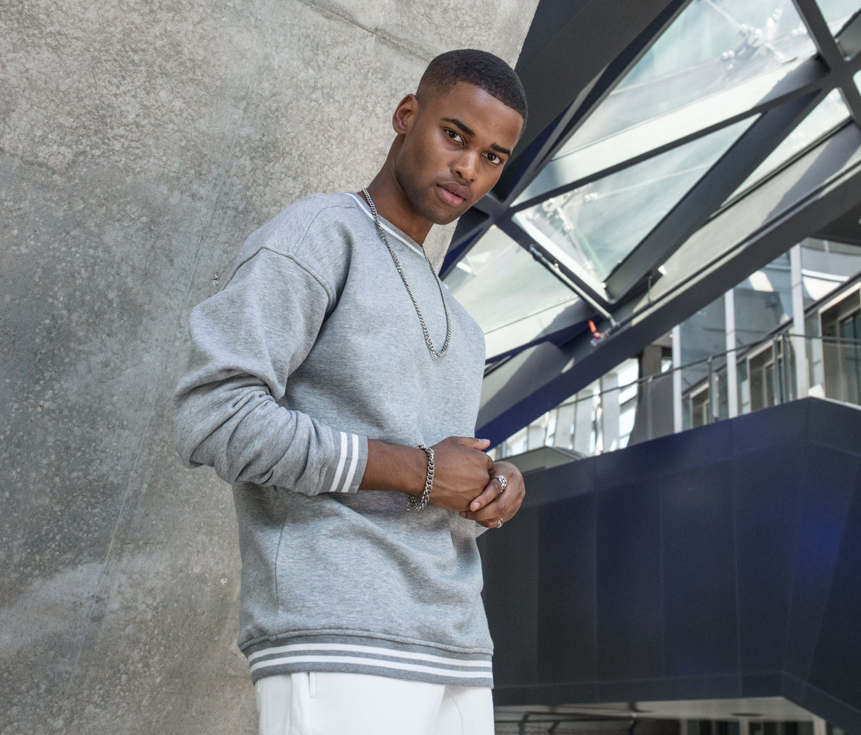 BUILD YOUR BRAND COLLEGE SWEAT CREW