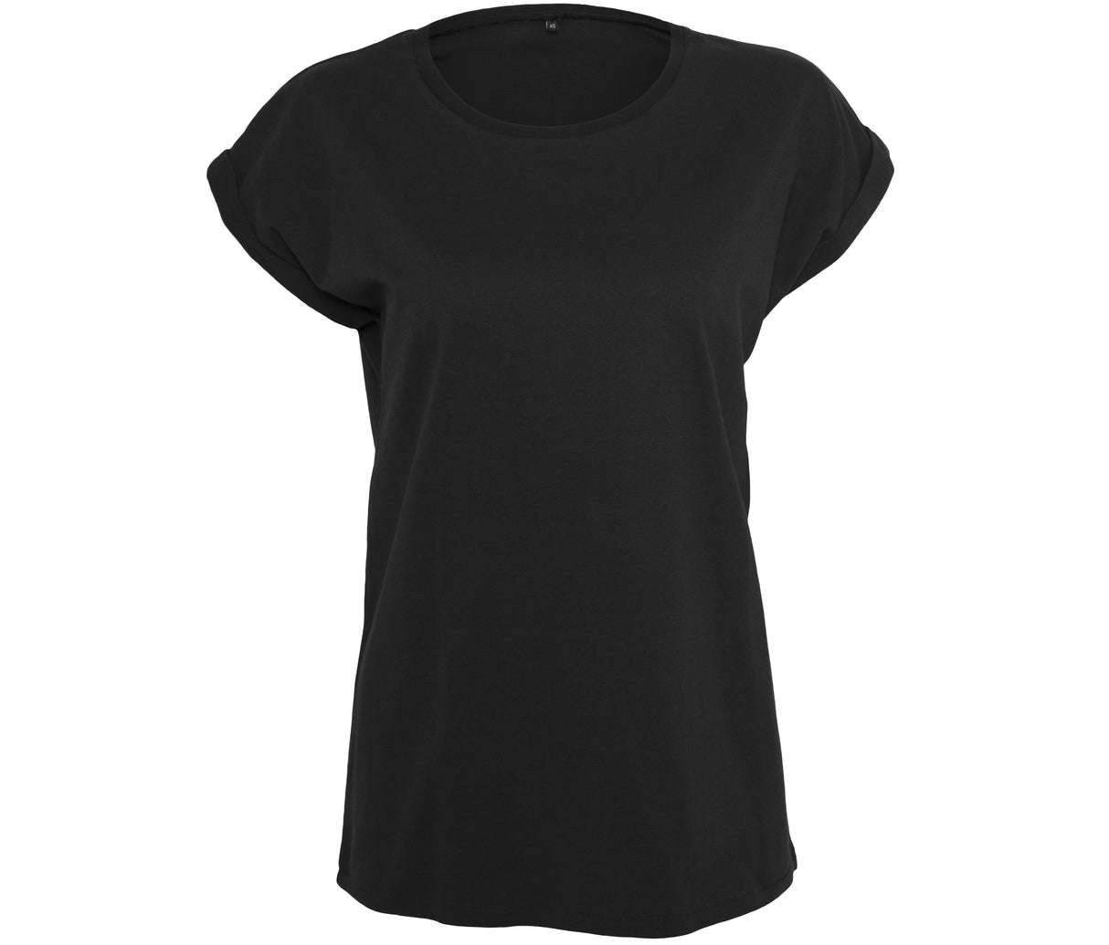 BUILD YOUR BRAND LADIES ORGANIC EXTENDED SHOULDER TEE