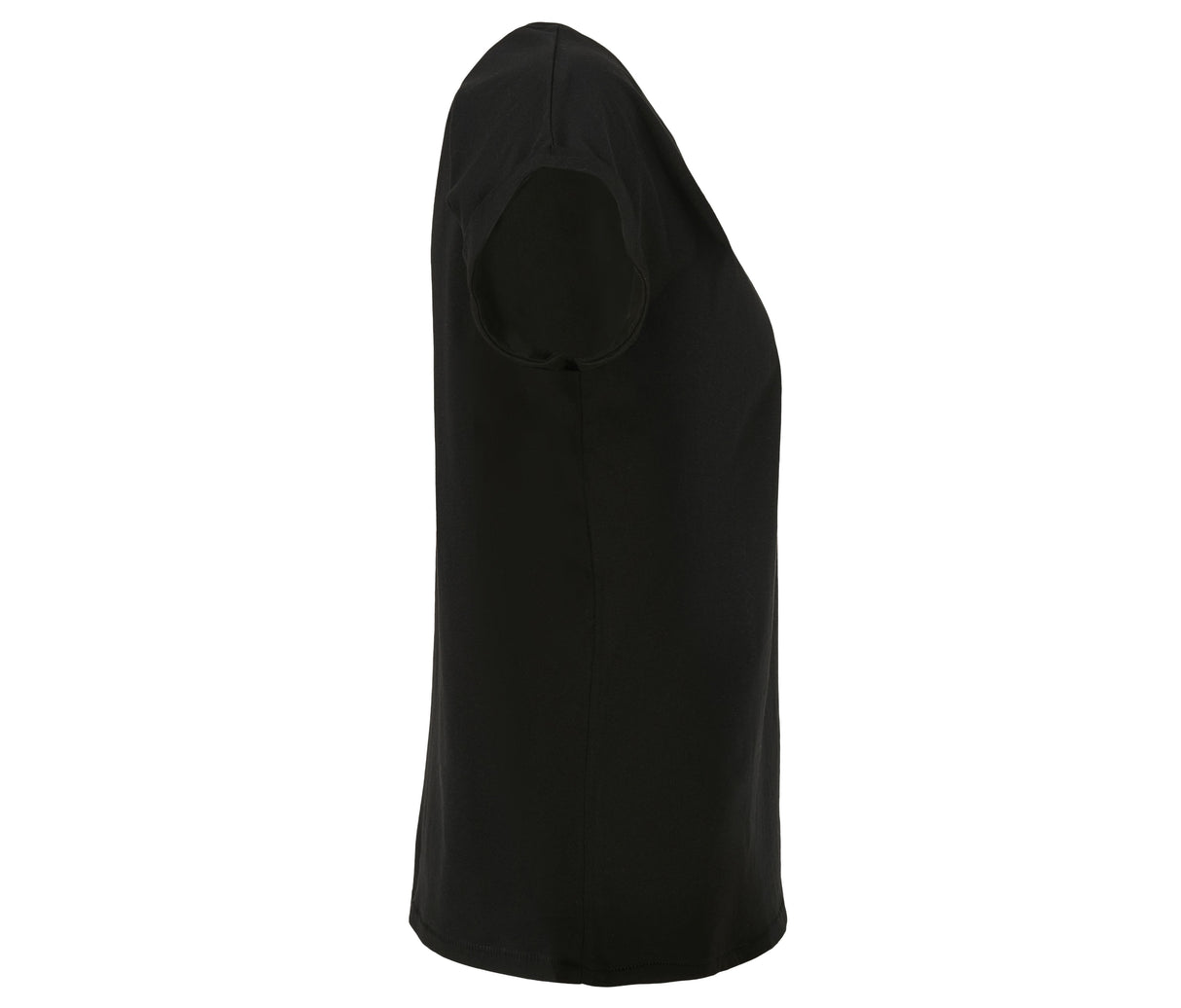 BUILD YOUR BRAND LADIES ORGANIC EXTENDED SHOULDER TEE