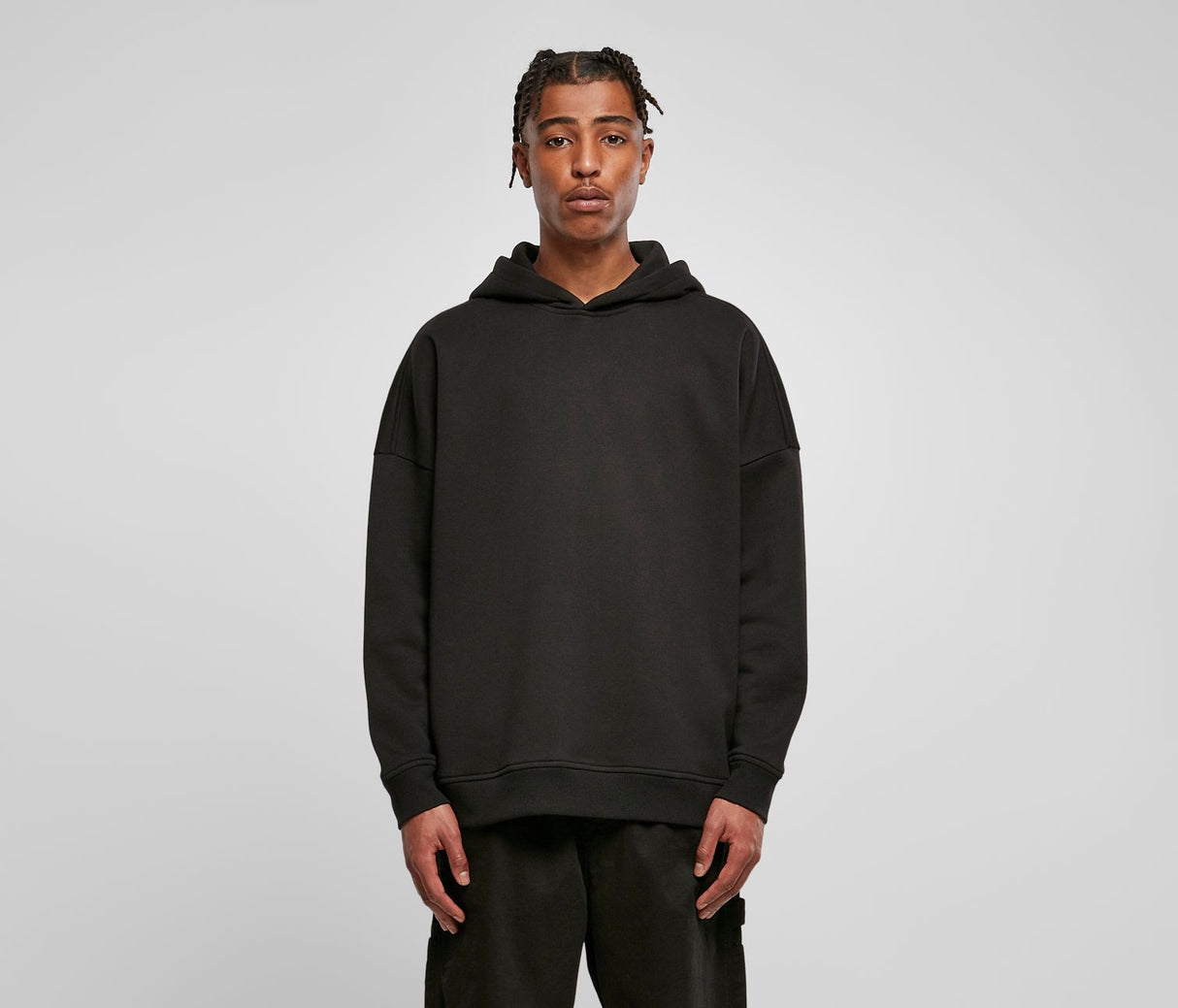 BUILD YOUR BRAND OVERSIZED CUT ON SLEEVE HOODY