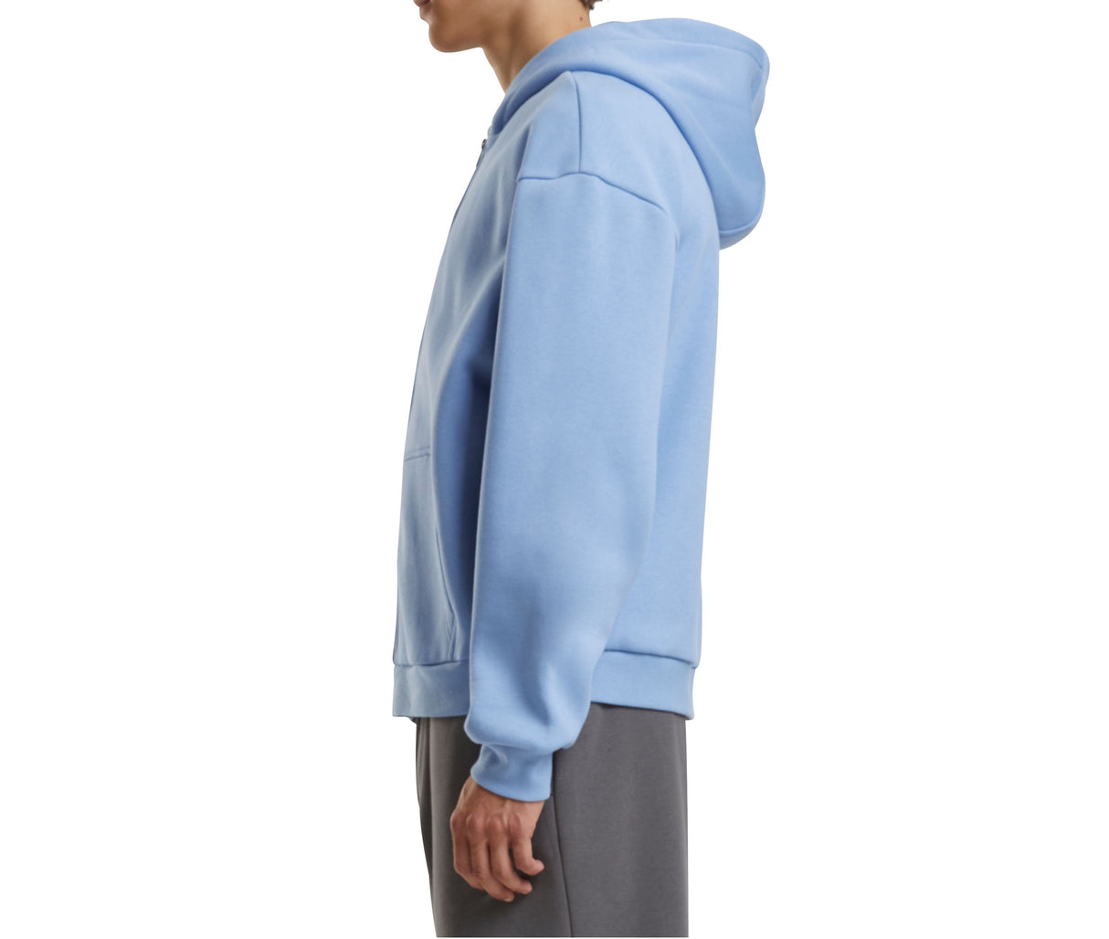 BUILD YOUR BRAND FLUFFY ZIP HOODY