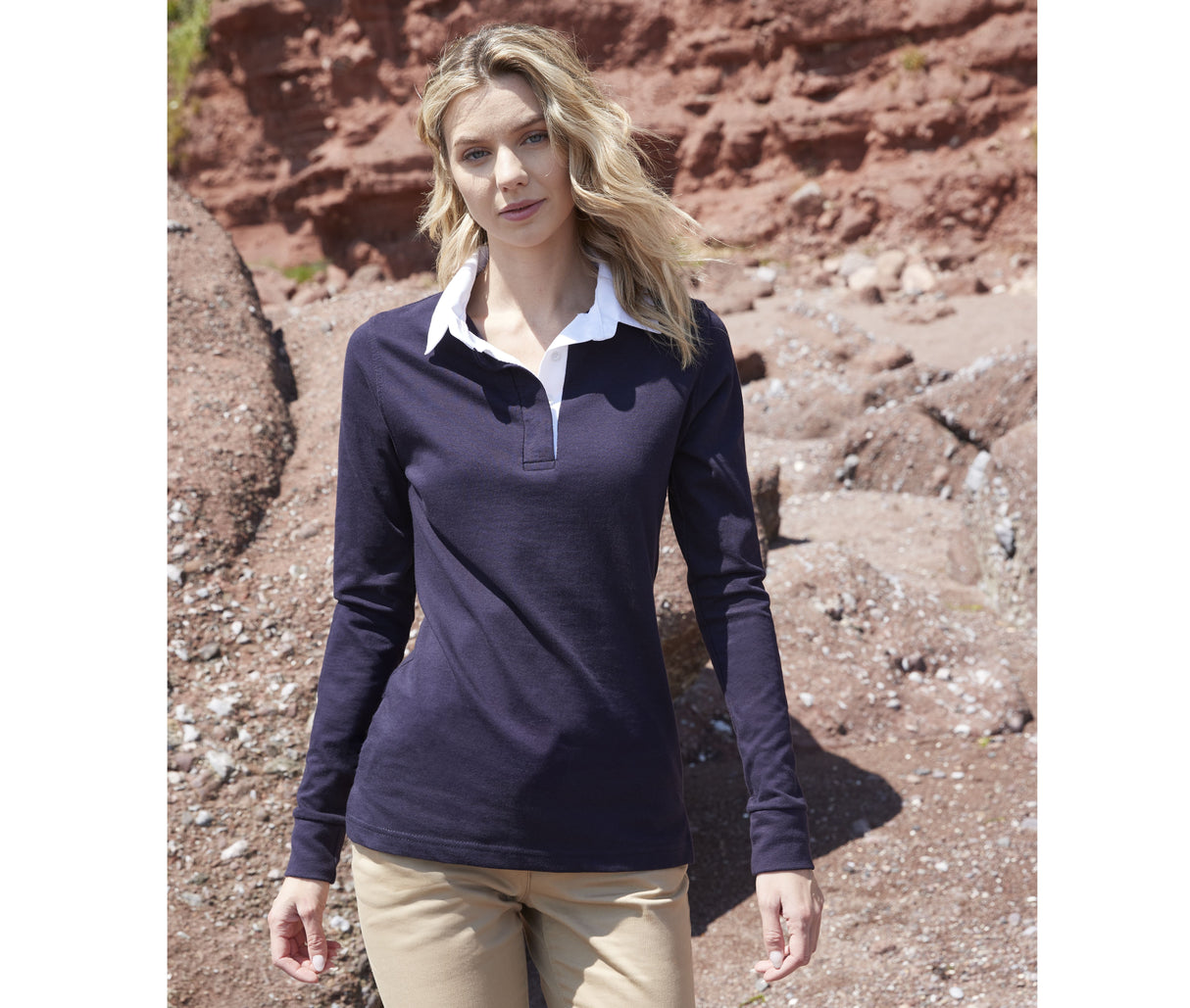 FRONT ROW LADIES CLASSIC RUGBY SHIRT