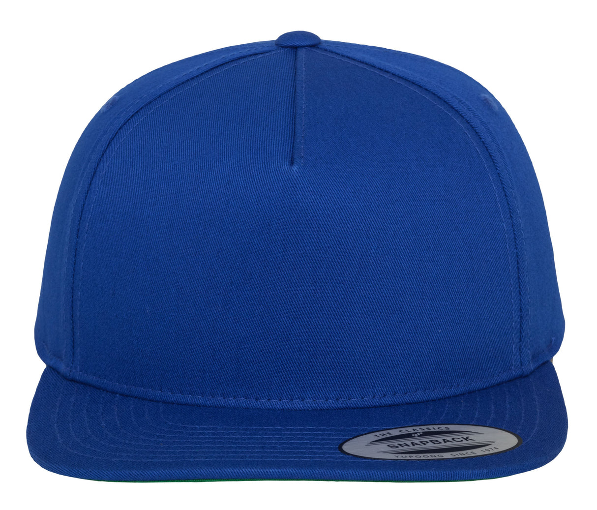 5-panel cotton snapback cap
