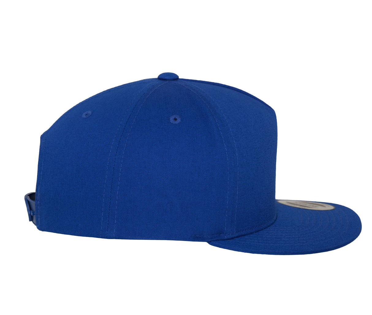 5-panel cotton snapback cap