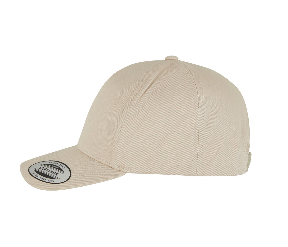 5-panel curved classic snapback