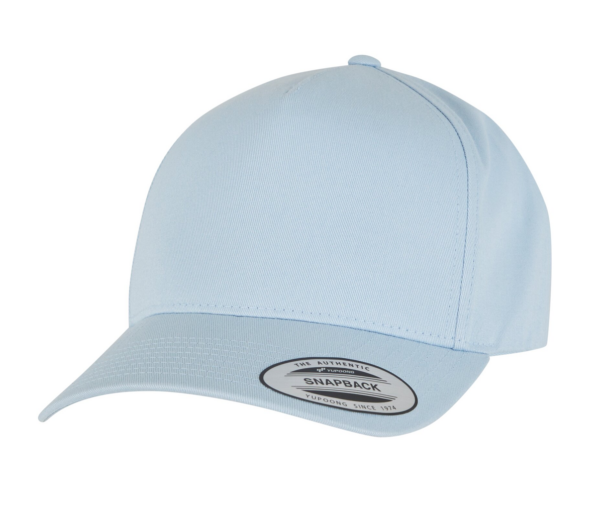 5-panel curved classic snapback