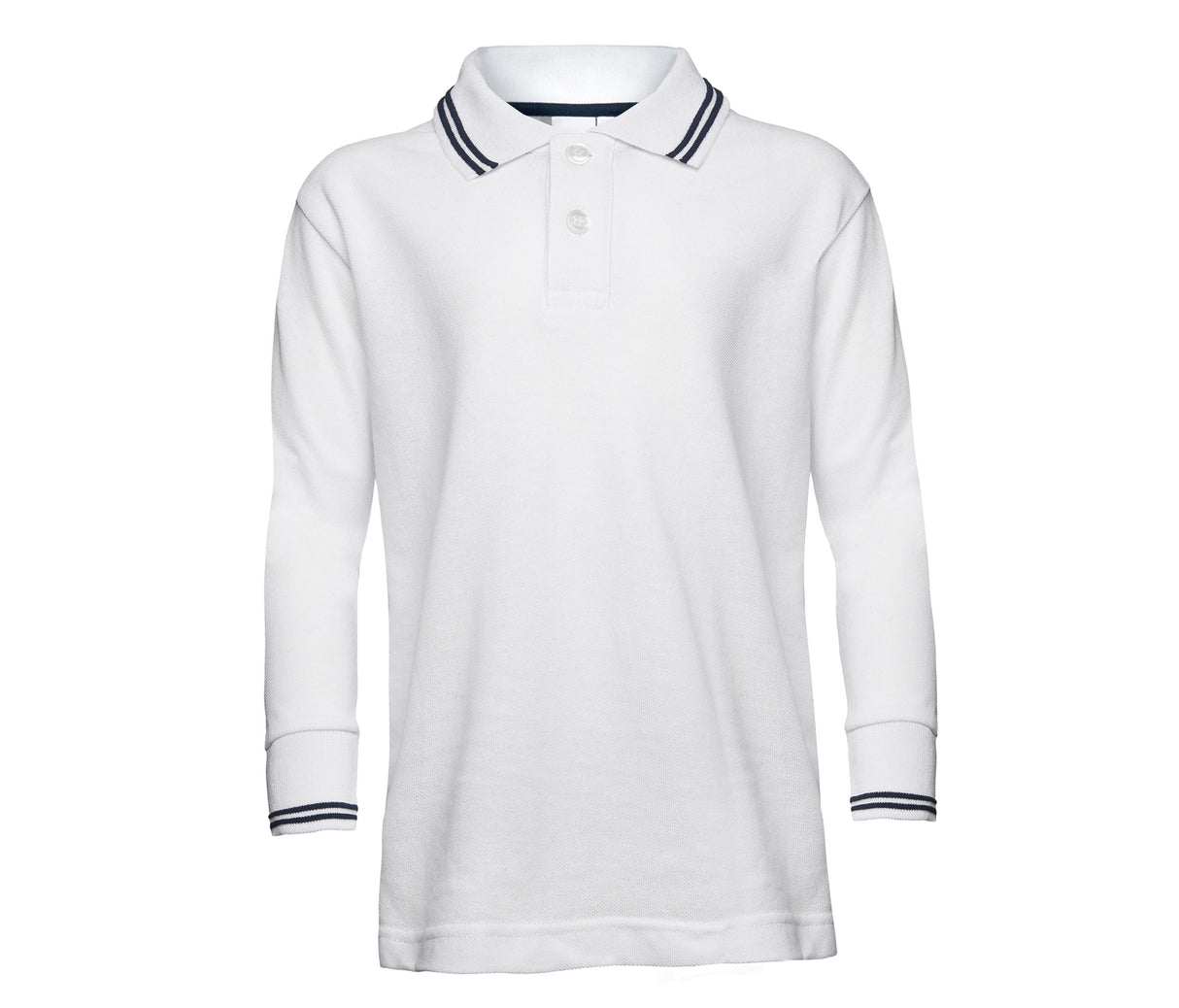 KIDS’ LONG SLEEVE PIQUÉ POLO SHIRT