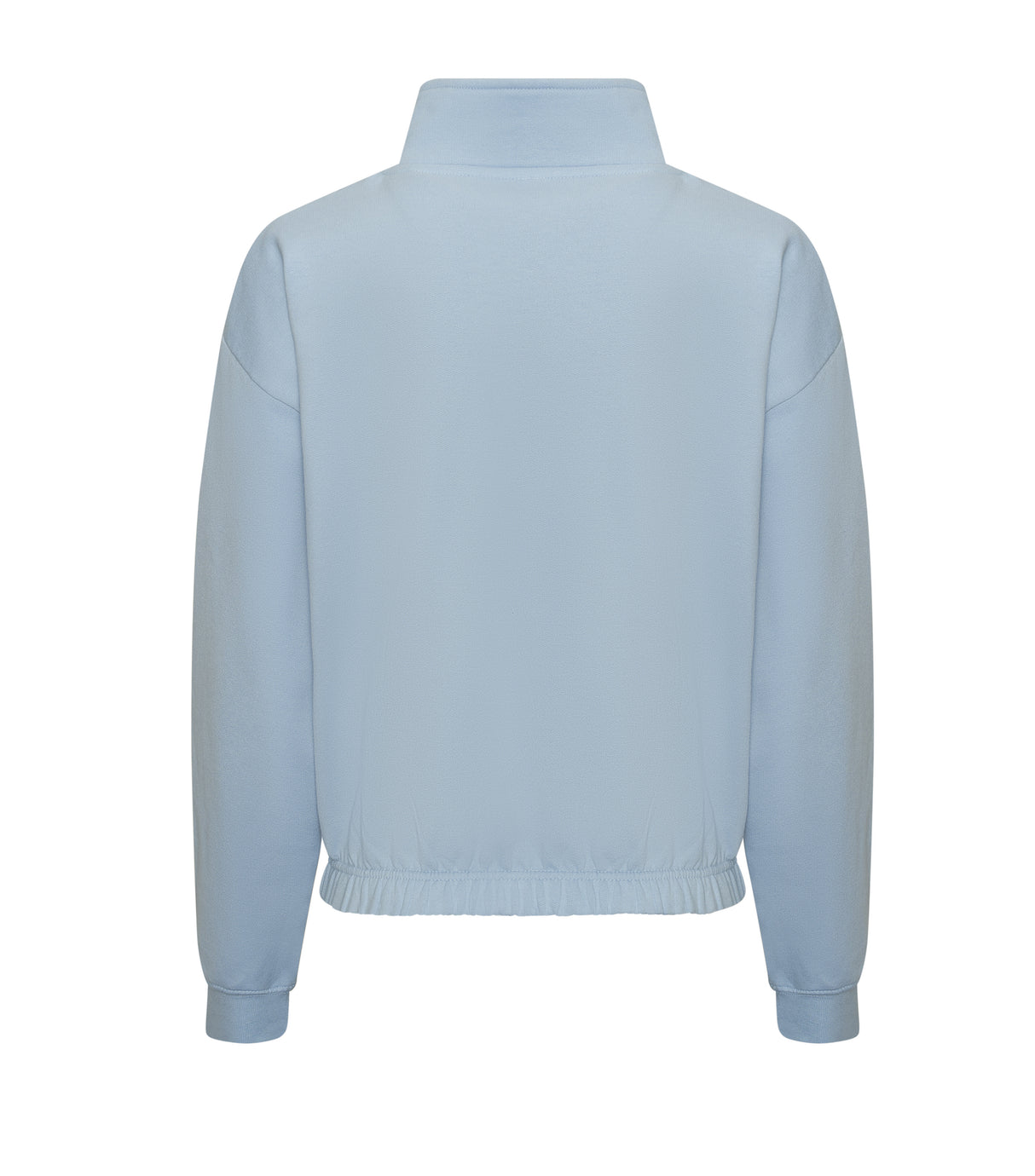 JUST HOODS WOMEN'S CROPPED 1/4 ZIP SWEAT