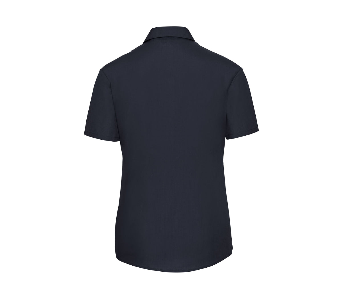 RUSSELL COLLECTION LADIES' SHORT SLEEVE CLASSIC POLYCOTTON POPLIN SHIRT