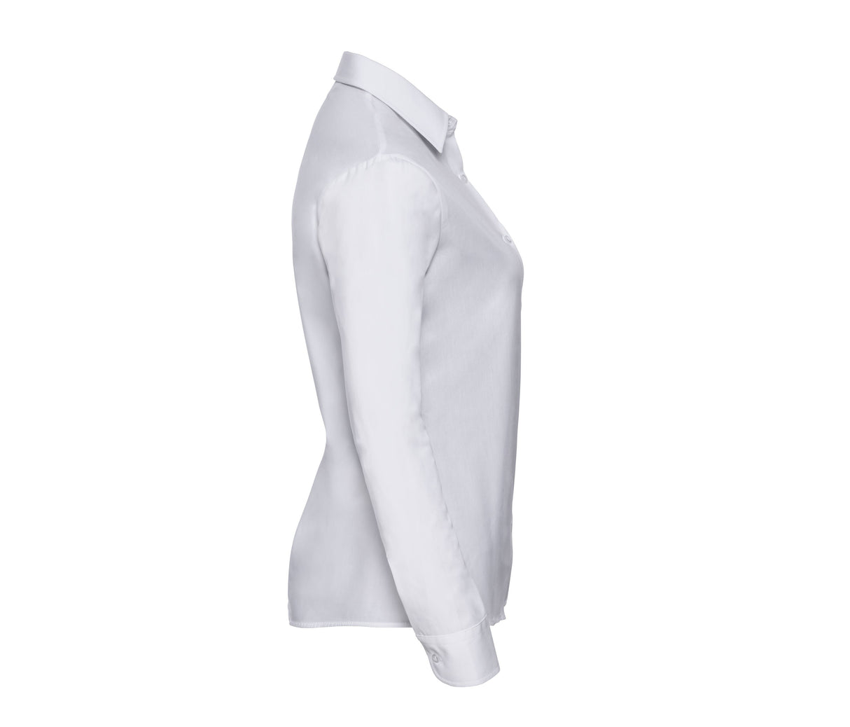 RUSSELL COLLECTION LADIES' LONG SLEEVE CLASSIC PURE COTTON POPLIN SHIRT