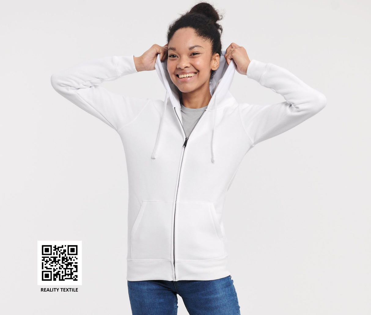RUSSELL LADIES' AUTHENTIC ZIPPED HOOD JACKET