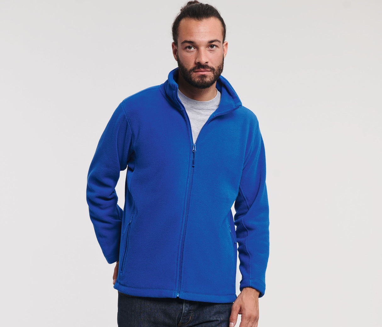 RUSSELL MEN'S FULL ZIP OUTDOOR FLEECE