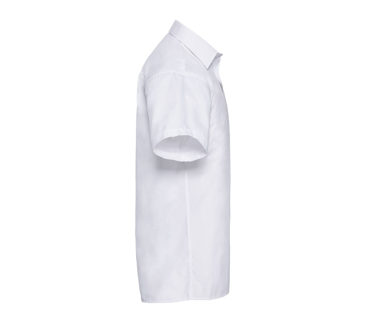 RUSSELL COLLECTION MEN'S SHORT SLEEVE CLASSIC POLYCOTTON POPLIN SHIRT