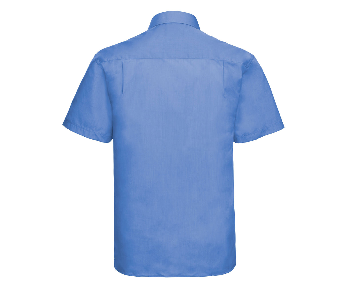 RUSSELL COLLECTION MEN'S SHORT SLEEVE CLASSIC POLYCOTTON POPLIN SHIRT