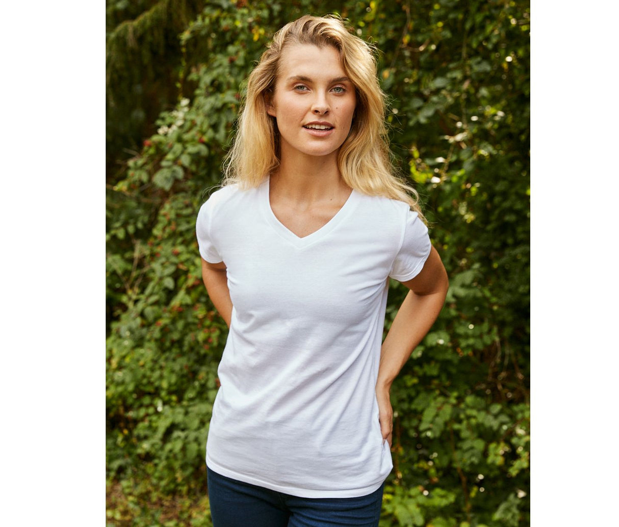 NEUTRAL LADIES V-NECK T-SHIRT