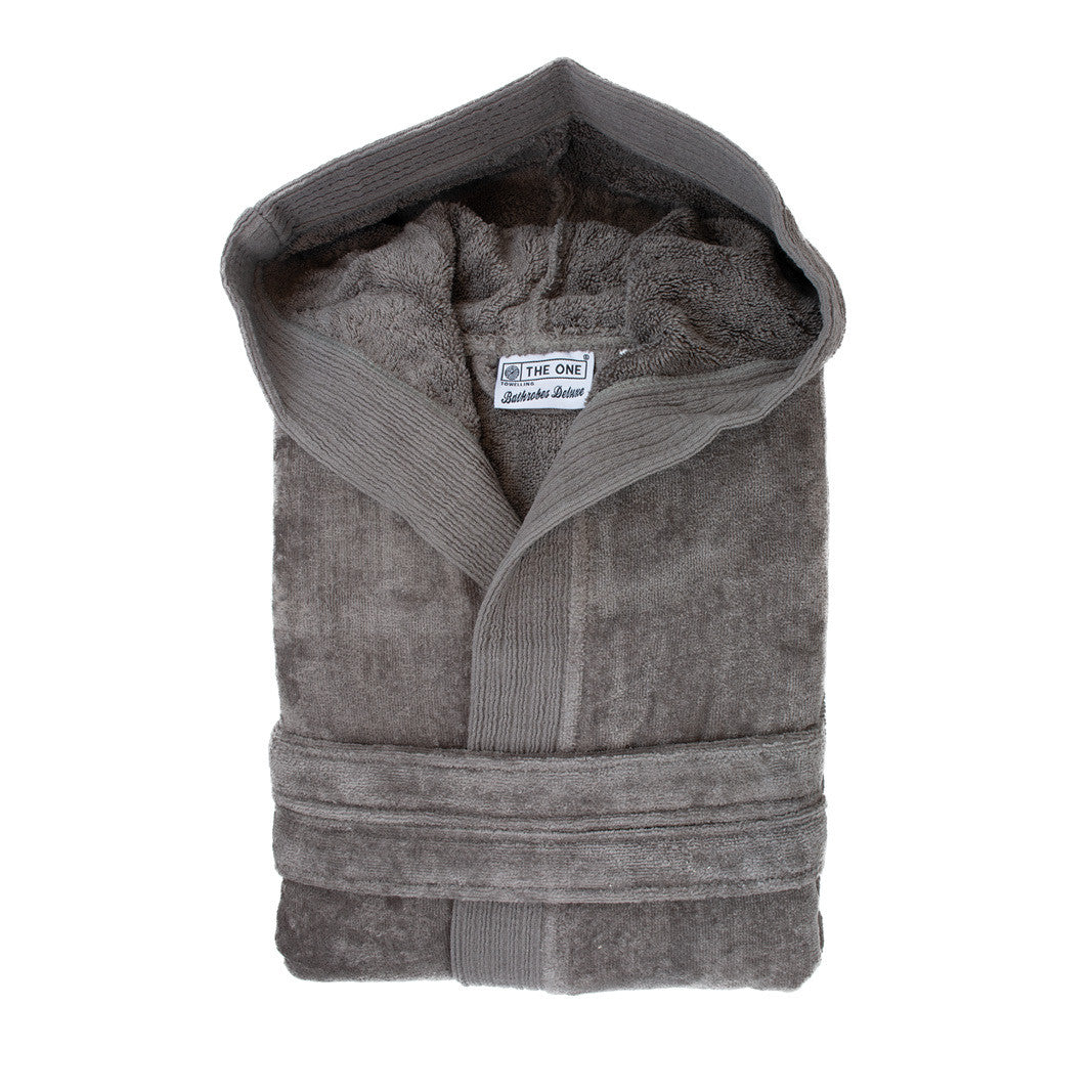 THE ONE TOWELLING VELOUR BATHROBE HOODED