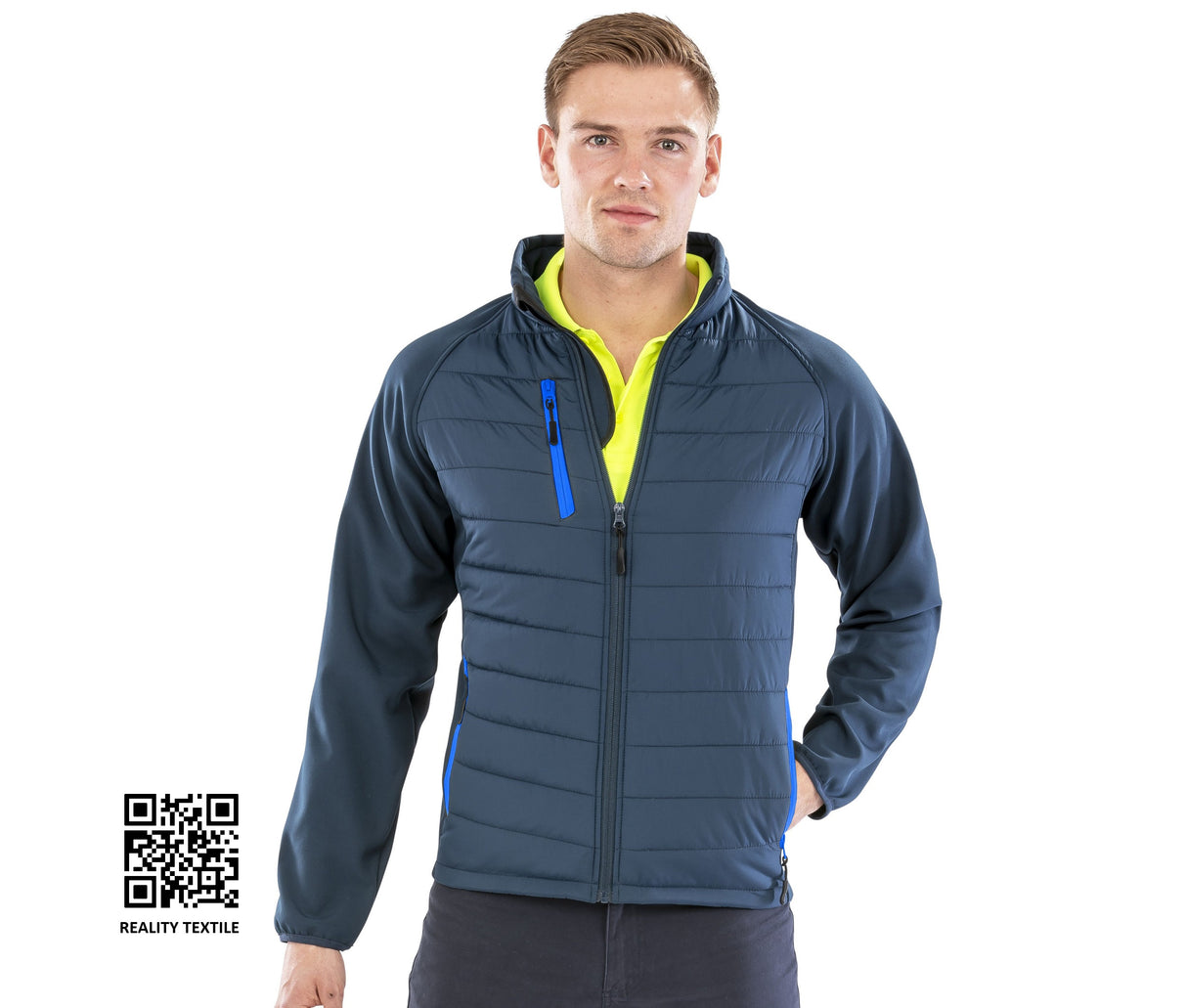 RESULT BLACK COMPASS PADDED SOFTSHELL JACKET