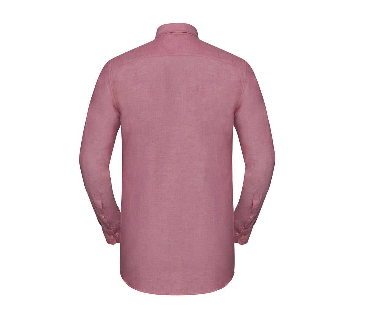 RUSSELL COLLECTION MEN'S LONG SLEEVE TAILORED WASHED OXFORD SHIRT