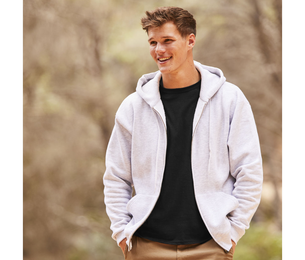FRUIT OF THE LOOM PREMIUM HOODED SWEAT JACKET