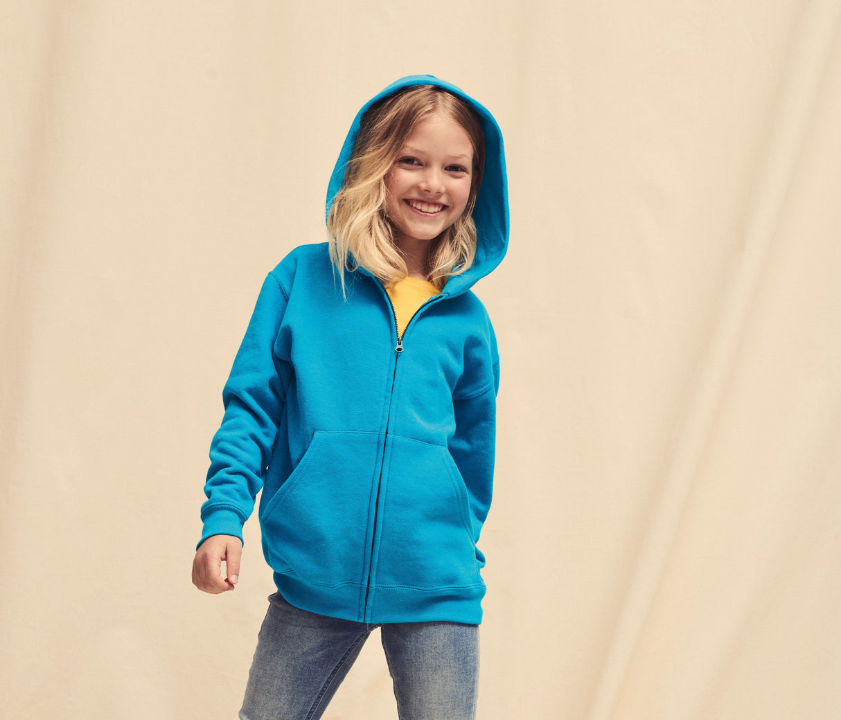 FRUIT OF THE LOOM KIDS CLASSIC HOODED SWEAT JACKET
