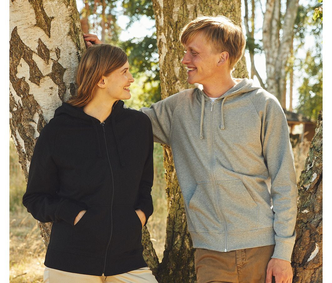 TIGER UNISEX TIGER COTTON HOODIE WITH ZIP