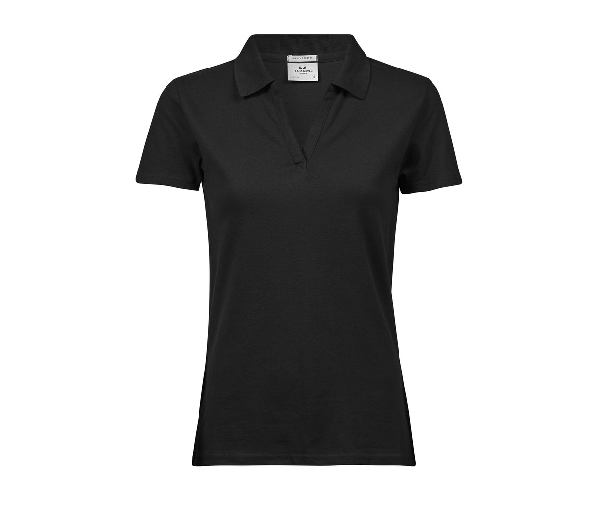TEE JAYS WOMENS LUXURY STRETCH V-NECK POLO