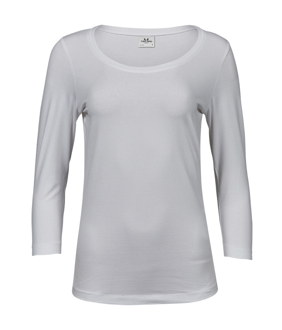 TEE JAYS WOMENS STRETCH 3/4 SLEEVE TEE