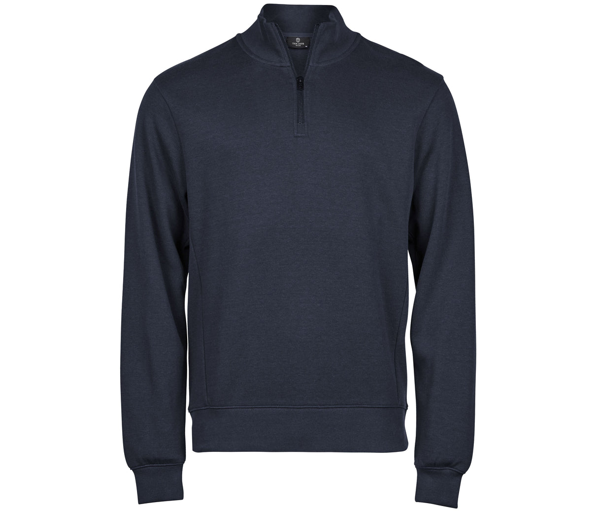 TEE JAYS RIBBED INTERLOCK HALF ZIP