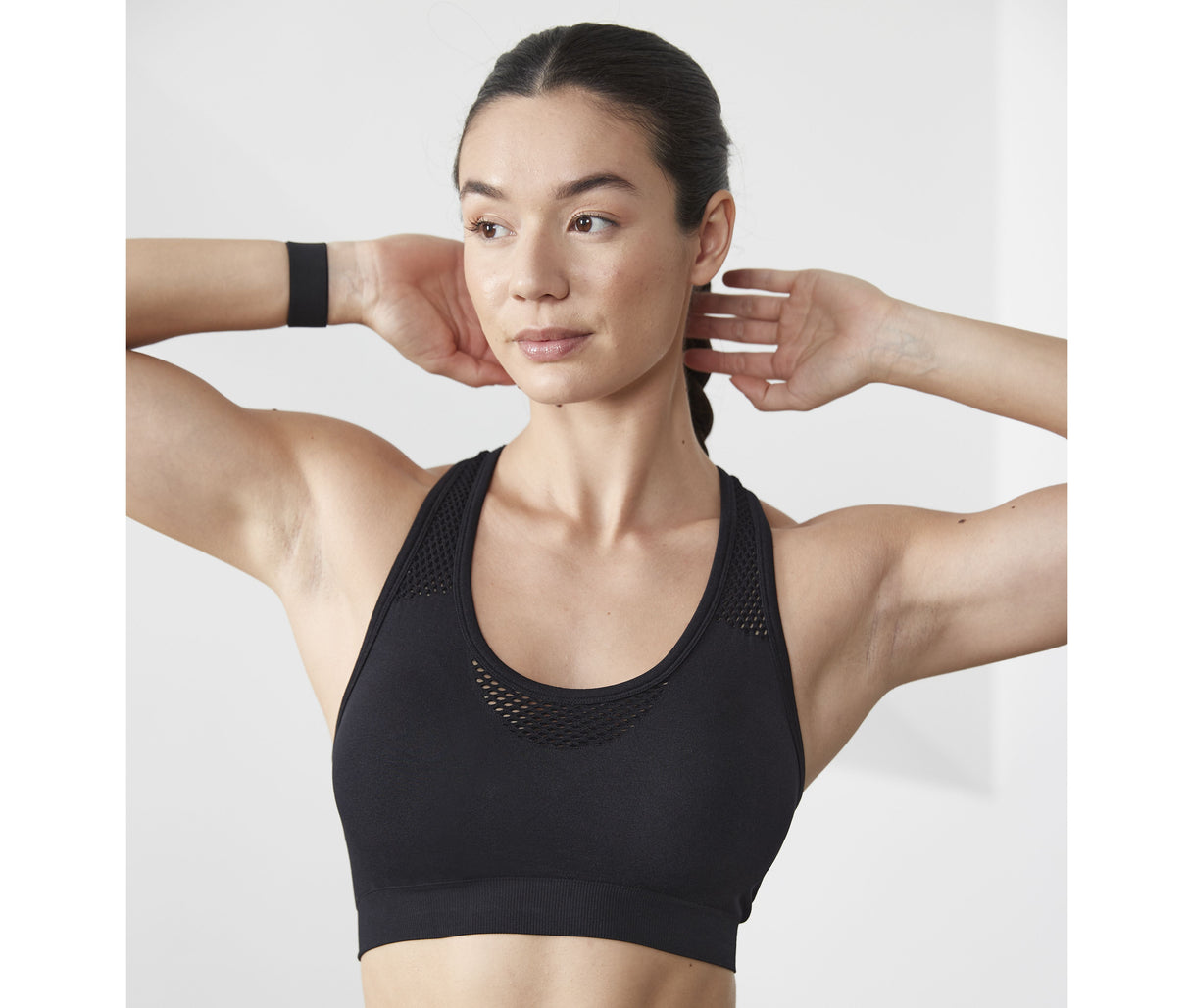 TOMBO LADIES' SEAMLESS CROP TOP