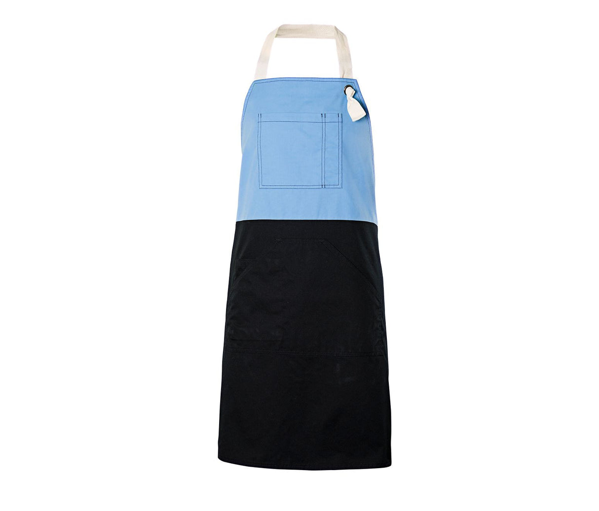 VELILLA TWO-TONED BIB APRON