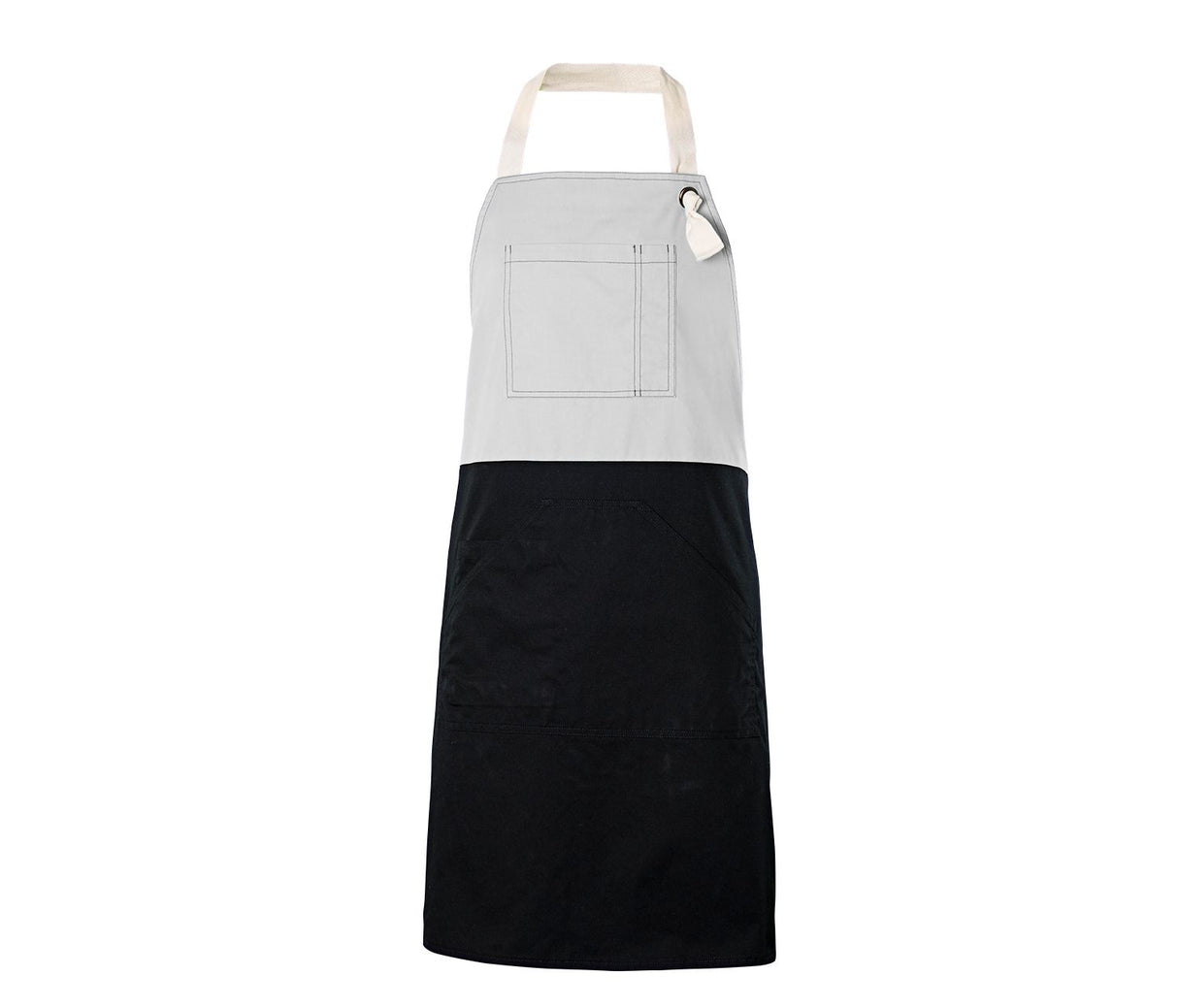 VELILLA TWO-TONED BIB APRON