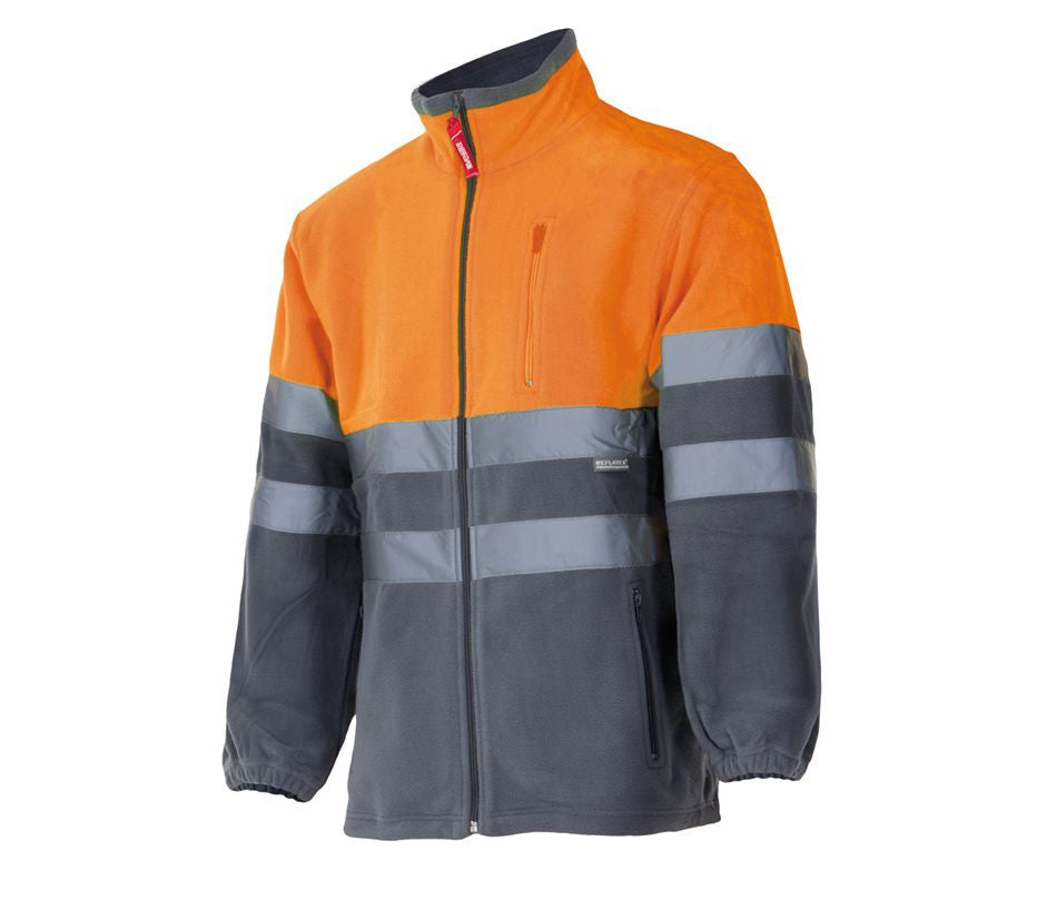 VELILLA TWO-TONE HIGH VISIBILITY FLEECE JACKET