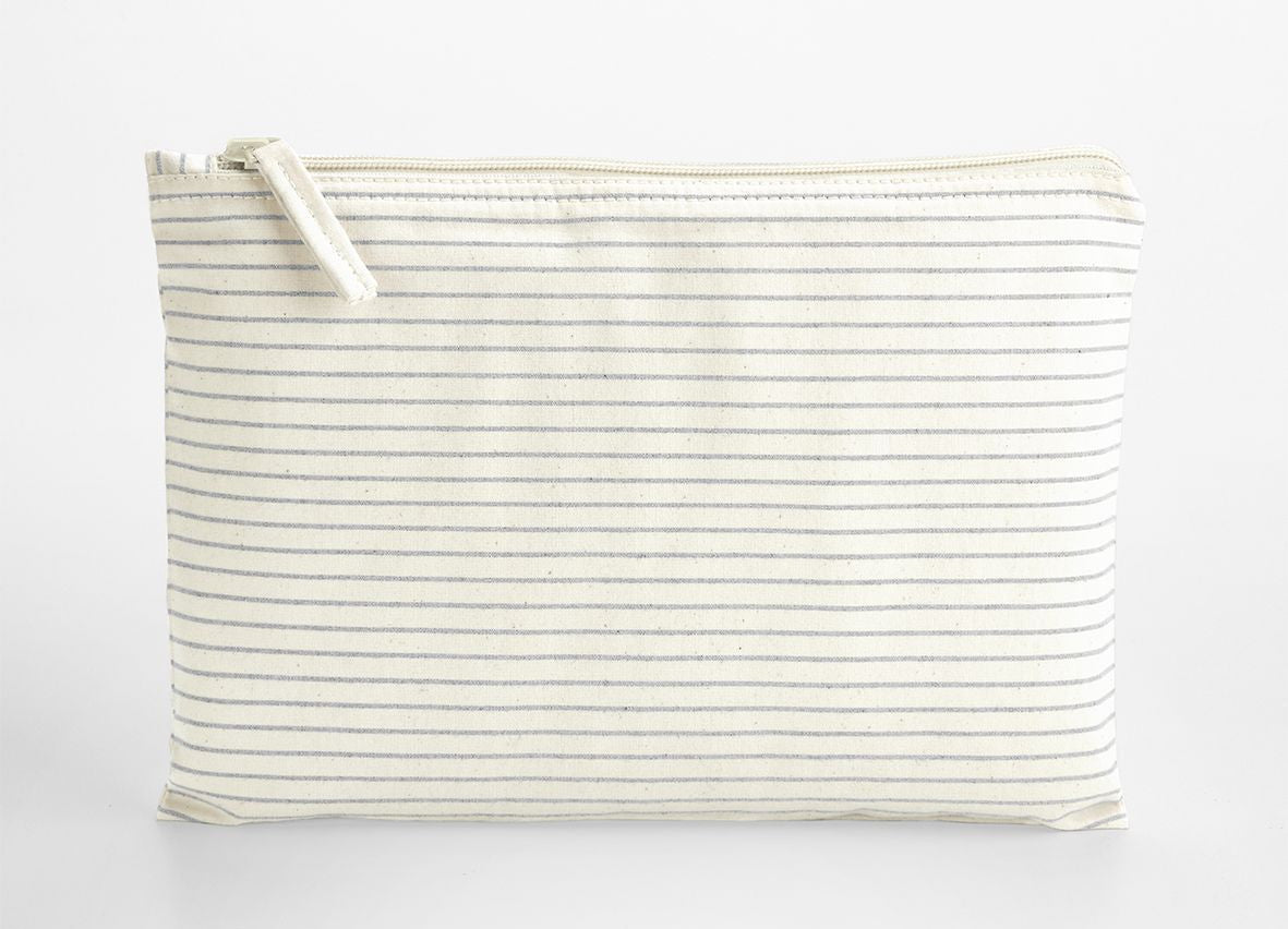WESTFORD MILL STRIPED ORGANIC COTTON ACCESSORY POUCH