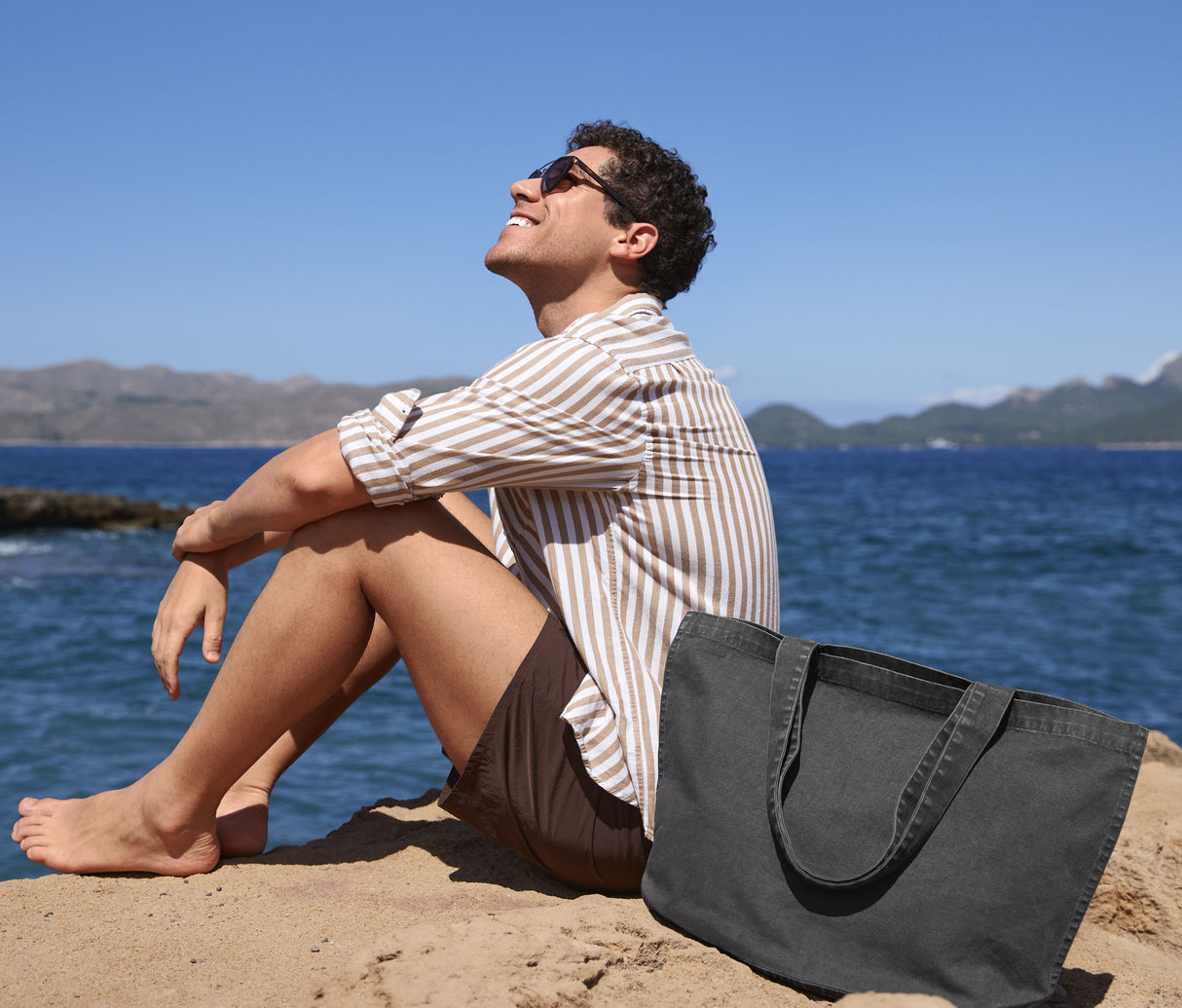 GARMENT-DYED SHOPPER