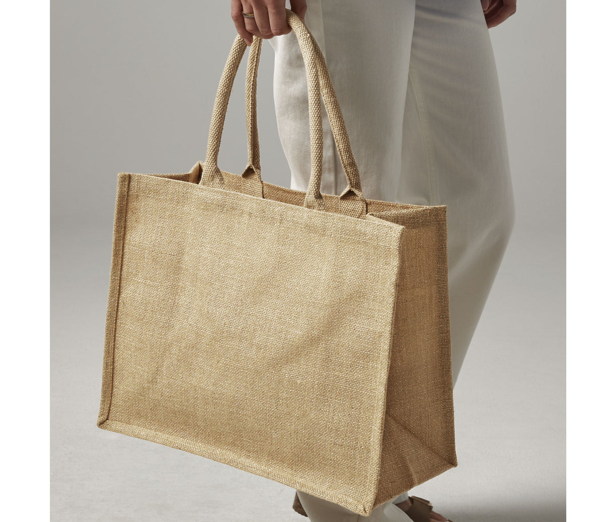 WESTFORD MILL SHIMMER JUTE SHOPPER