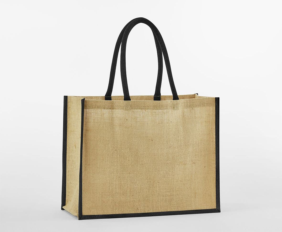 WESTFORD MILL NATURAL STARCHED JUTE CLASSIC SHOPPER