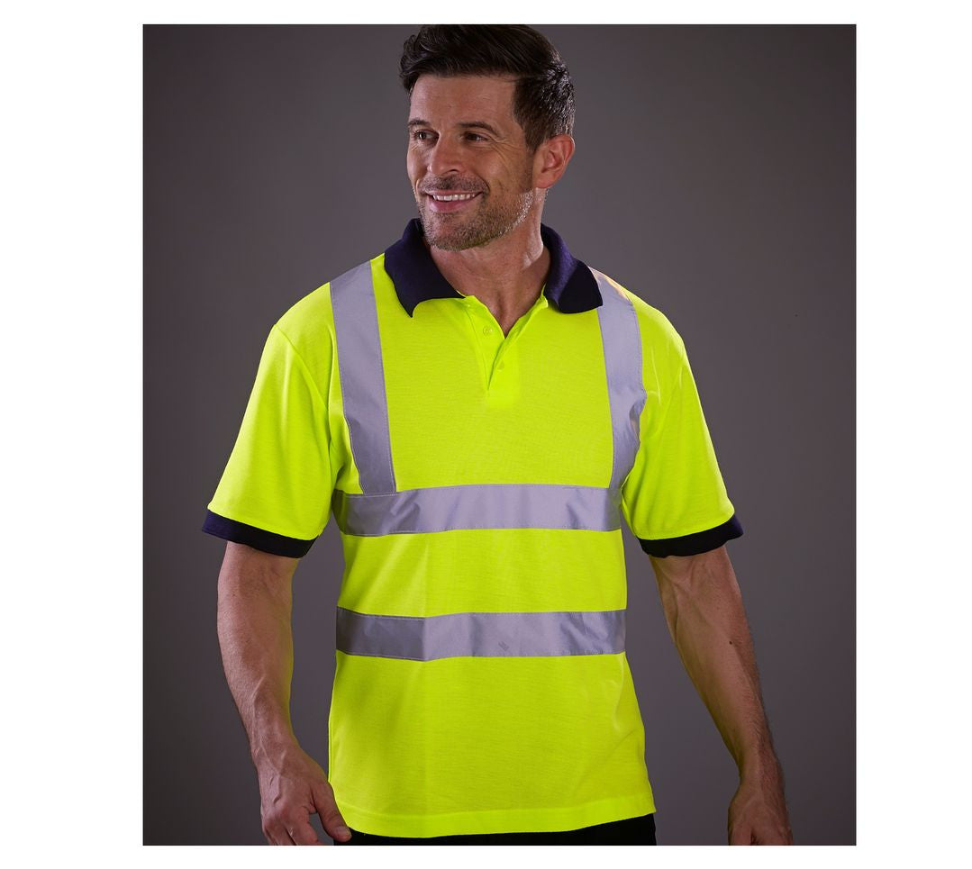YOKO HI-VIS SHORT SLEEVE POLO SHIRT