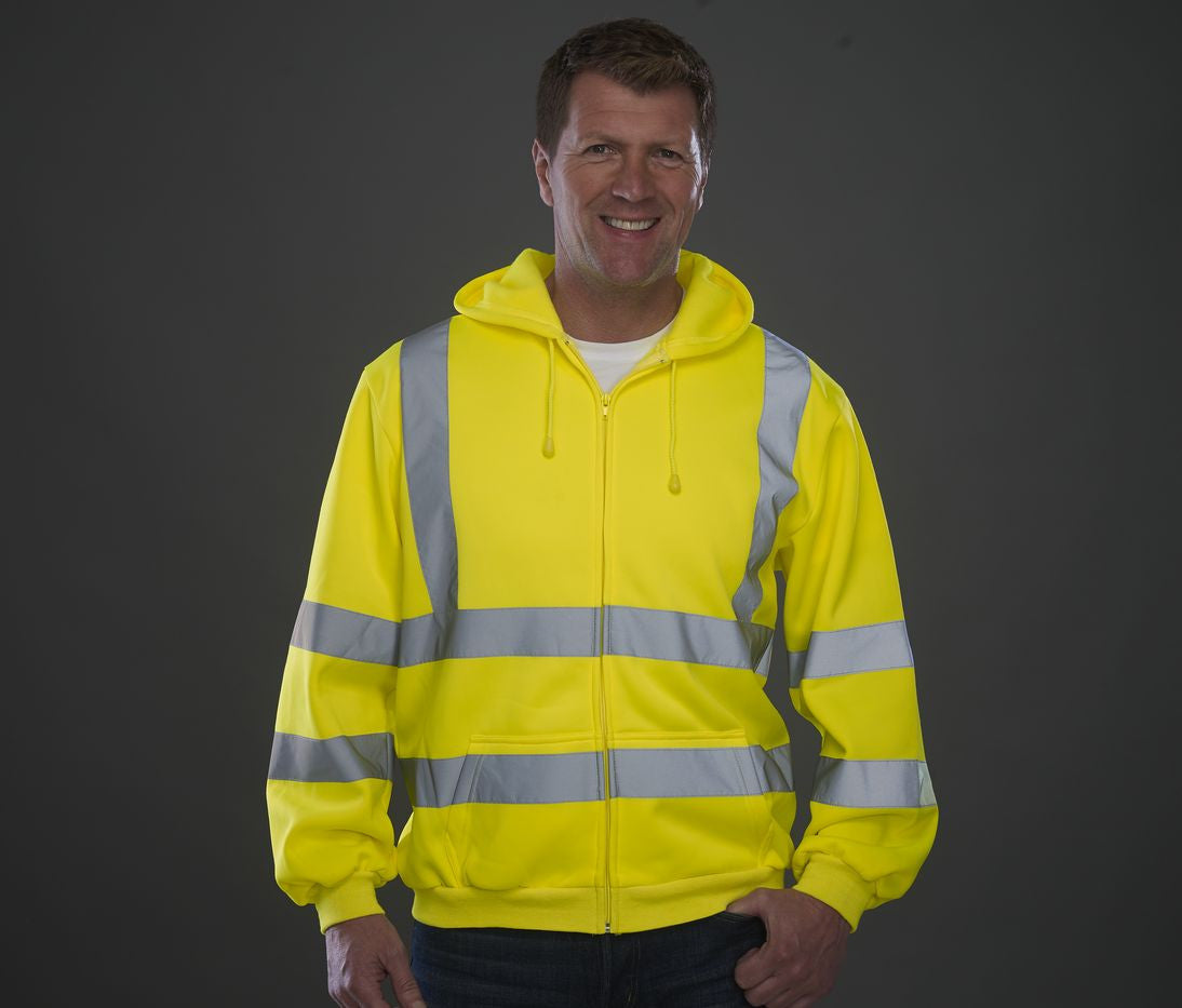 YOKO HI-VIS ZIP HOODIE