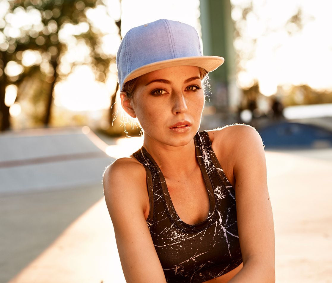 CHAMBRAY SUEDE SNAPBACK