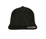 SUEDE LEATHER SNAPBACK