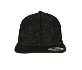 SUEDE LEATHER SNAPBACK